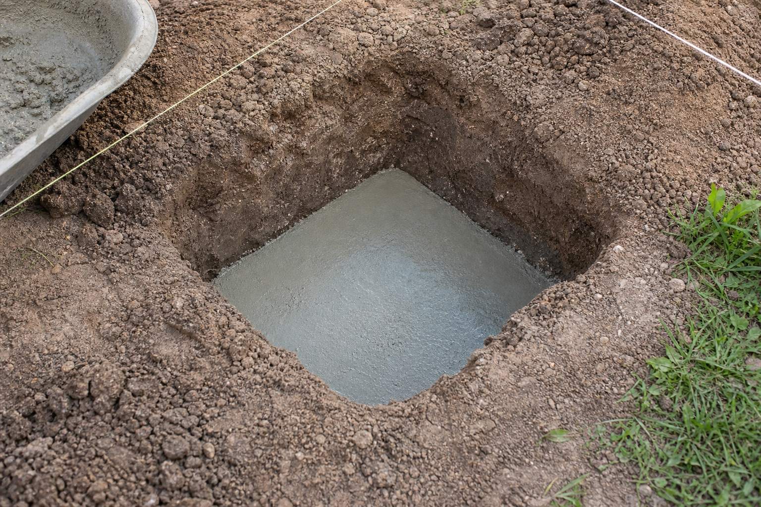 Combien de béton pour un trou de 30x30x30 cm au juste ?