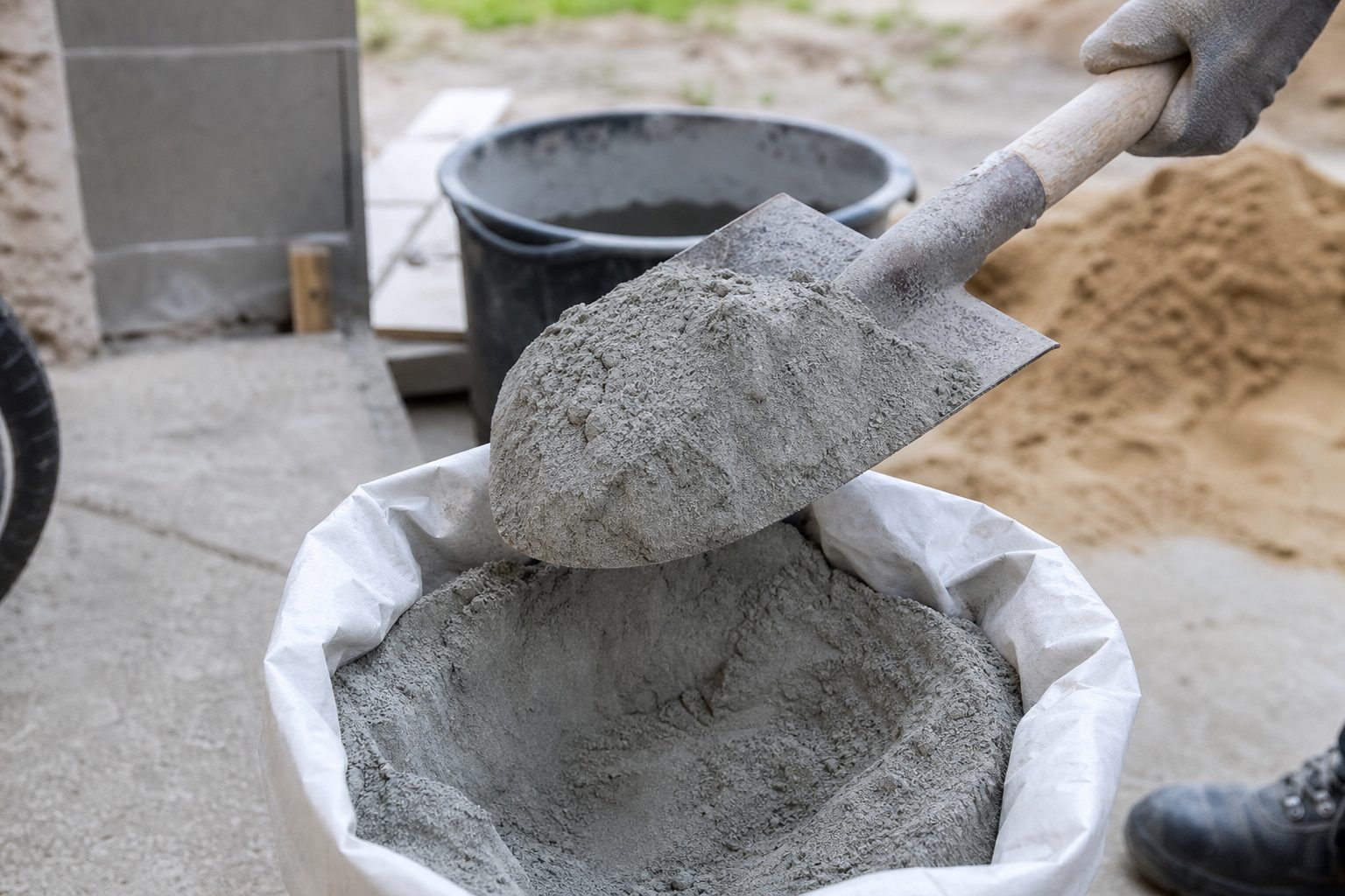 Quel dosage béton à la pelle pour un sac de 25 kg ?