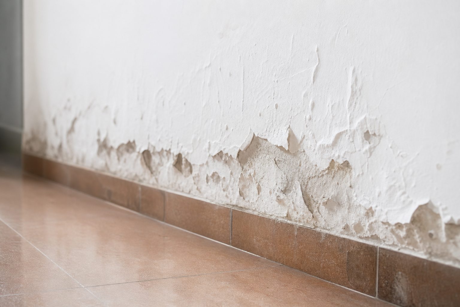 Votre peinture cloque en bas des murs ? Voici pourquoi